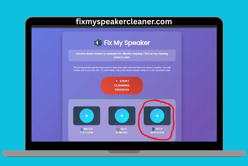 Laptop Speaker Cleaner | Instantly Fix Muffled or Dusty Sound 5 Laptop speaker cleaner deep vibration mode – strong vibration pattern to eject trapped moisture and fix muffled sound.