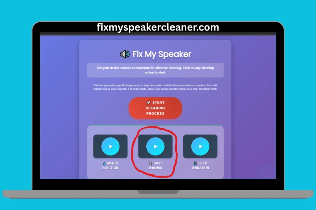 Laptop Speaker Cleaner | Instantly Fix Muffled or Dusty Sound 4 Laptop speaker cleaner dust removal mode – deep tone frequency to remove stubborn particles affecting sound quality.
