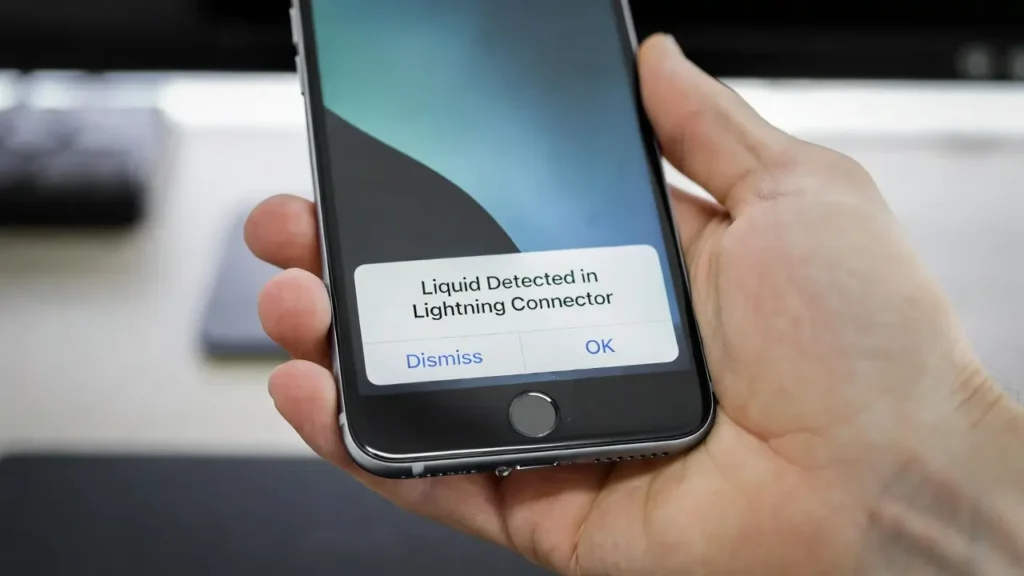 fix liquid detected in lightning connector iPhone