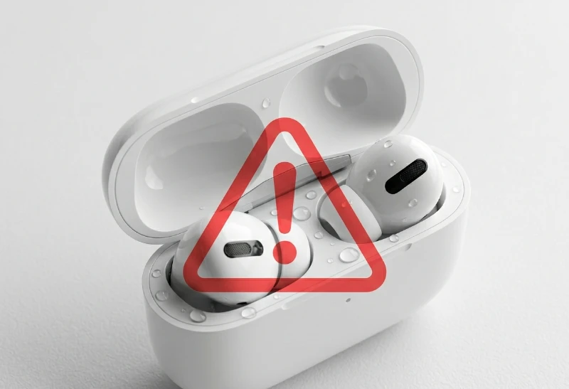 Water Eject AirPods: Fix Muffled Sound in 2 Minutes (Free Method) 7 airpods charging case water damage warning with visible moisture inside