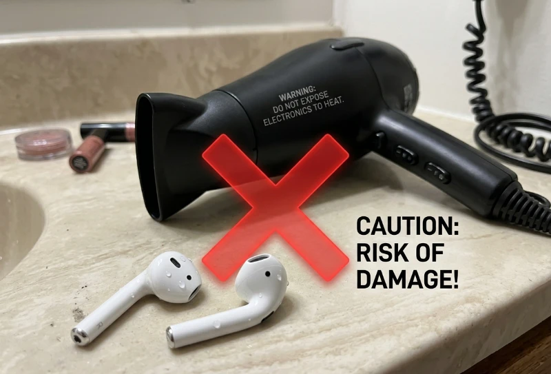 Water Eject AirPods: Fix Muffled Sound in 2 Minutes (Free Method) 6 what not to do after airpods water damage using hair dryer warning